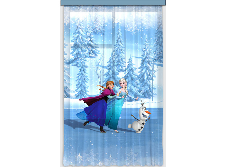 Dětský závěs DISNEY - FROZEN - Anna, Elsa a Olaf - 140x245 cm