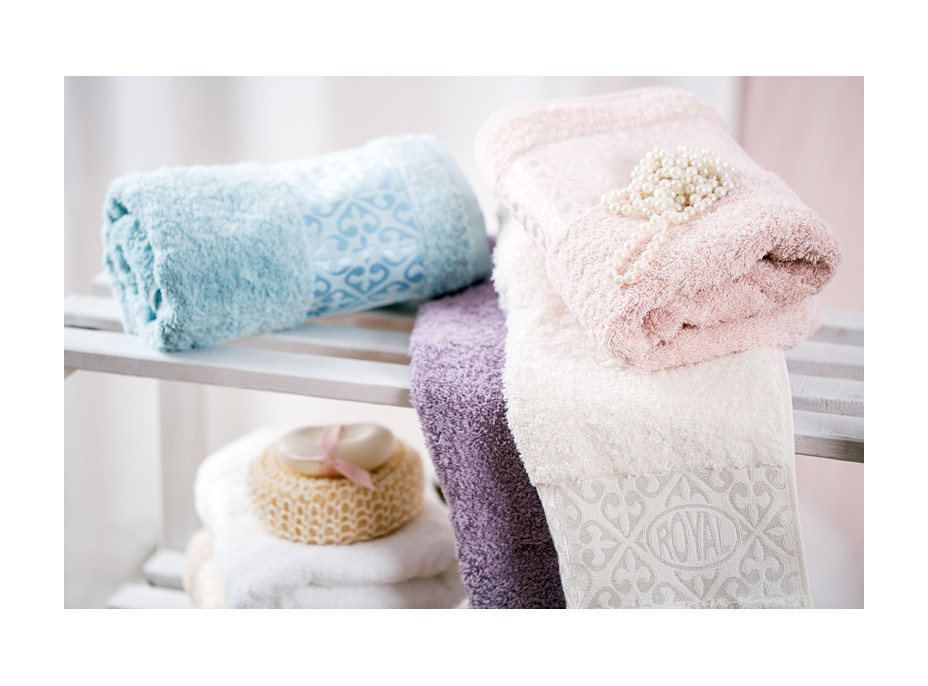 Bavlněný ručník PERSIA - 70x140 cm - 500g/m2 - růžový