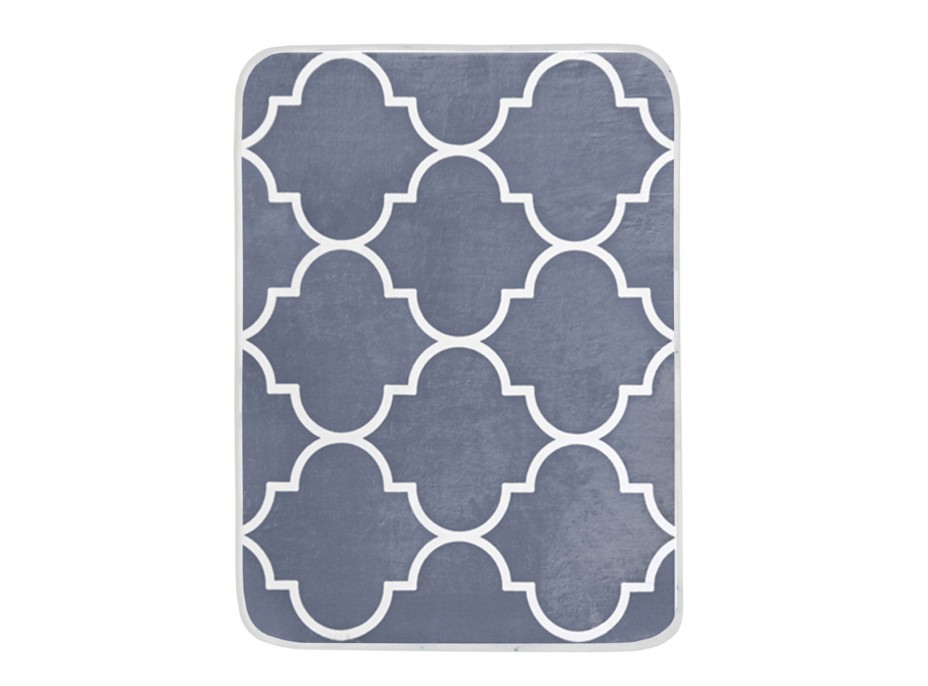 Pěnový koberec NOVIA Maroko 120x160 cm - šedý/bílý