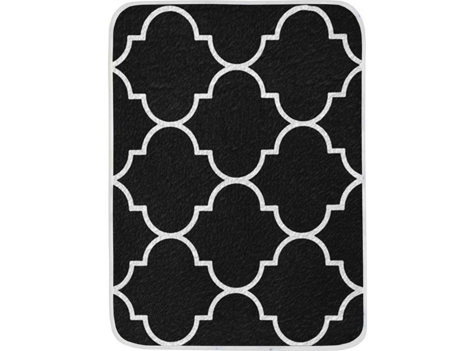 Pěnový koberec NOVIA Maroko 120x160 cm - černý/bílý