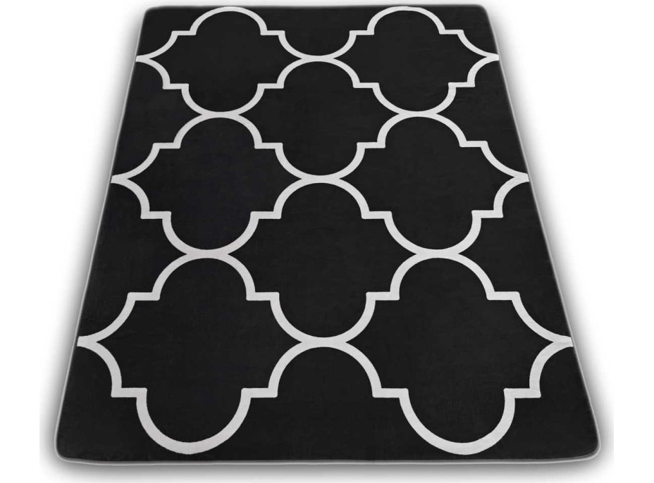 Pěnový koberec NOVIA Maroko 120x160 cm - černý/bílý