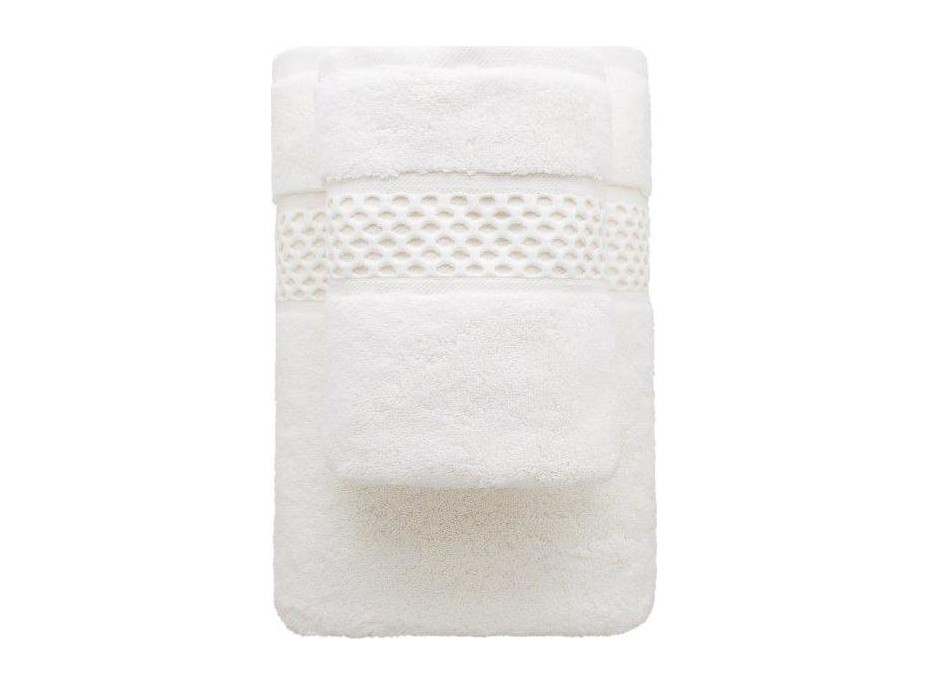 Bavlněný ručník ROUTE - 50x90 cm - 650g/m2 - krémově bílý