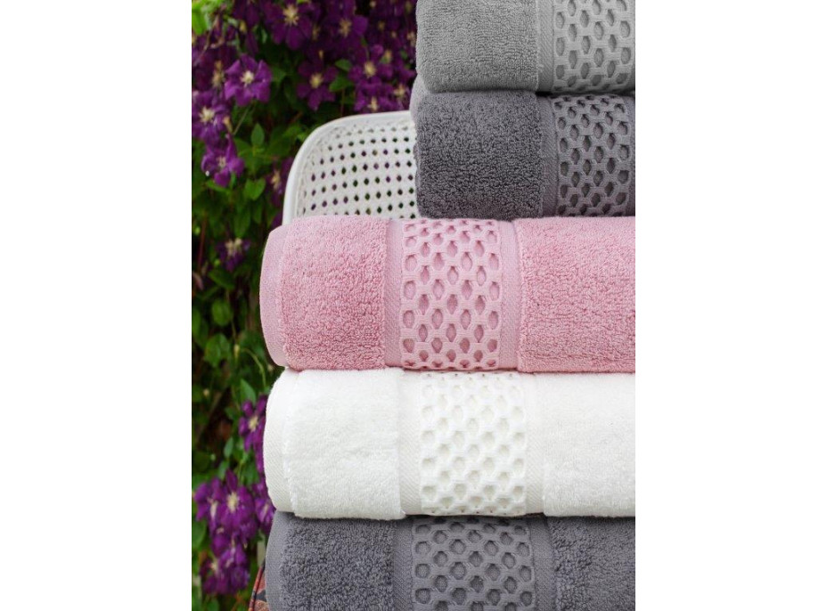 Bavlněný ručník ROUTE - 50x90 cm - 650g/m2 - šedý