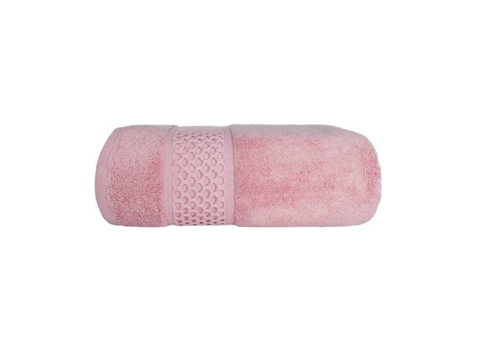 Bavlněný ručník ROUTE - 50x90 cm - 650g/m2 - růžový