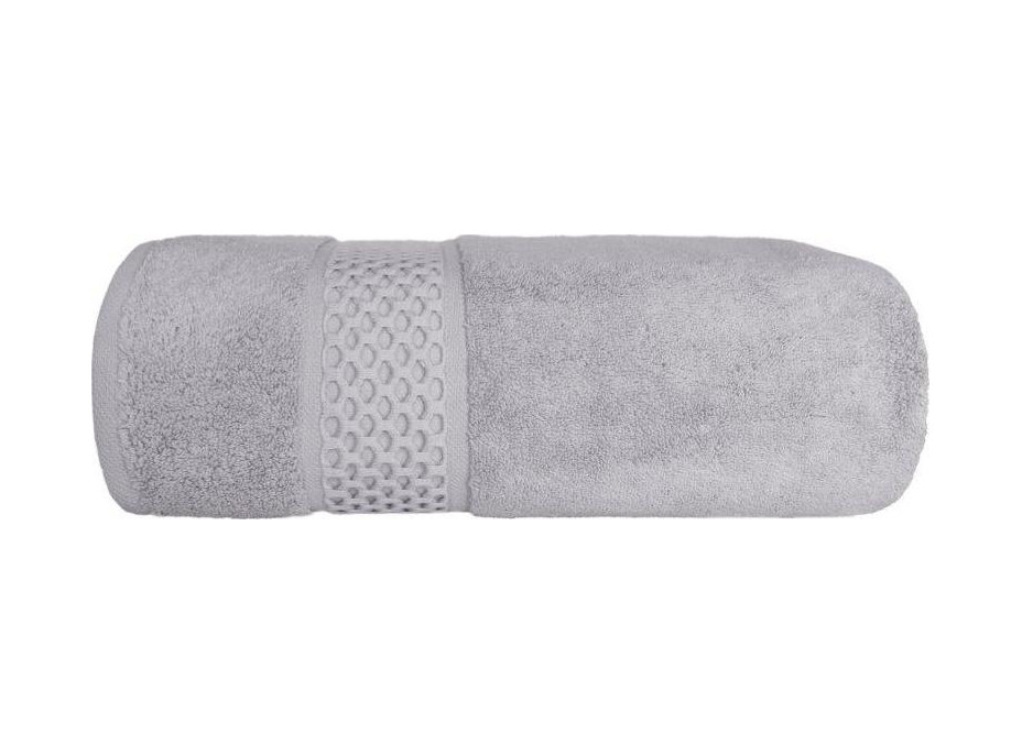 Bavlněný ručník ROUTE - 70x140 cm - 650g/m2 - šedý