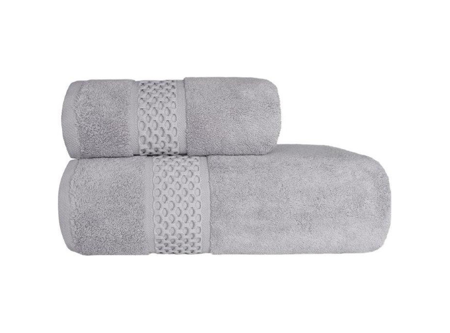 Bavlněný ručník ROUTE - 70x140 cm - 650g/m2 - šedý