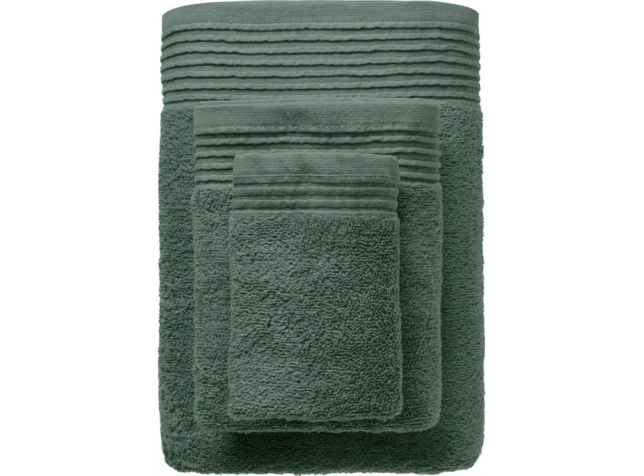 Bavlněný ručník MEL - 50x90 cm - 500g/m2 - zelený