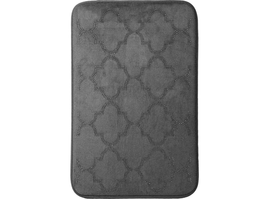 Pěnová koupelnová předložka NOVIA DIAMOND 40x60 cm - šedá