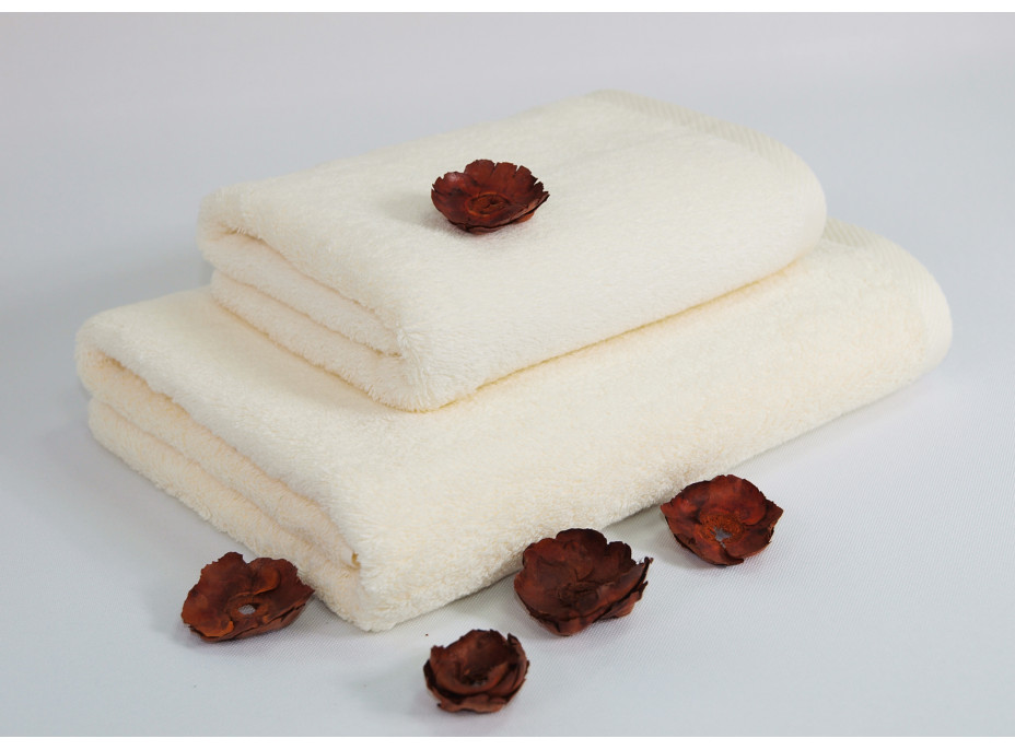 Bavlněný ručník EMPIRE - 70x140 cm - 600g/m2 - ecru bílý