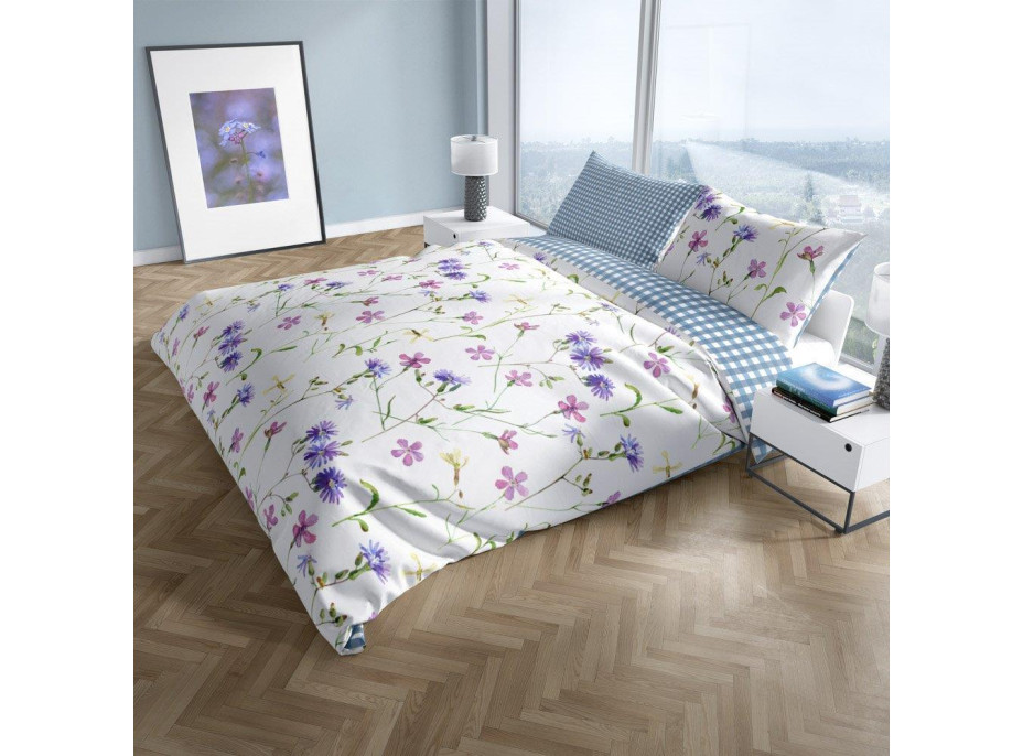 Bavlněné povlečení COTTAGE HOME 006 - 140x200 cm + 70x90 cm