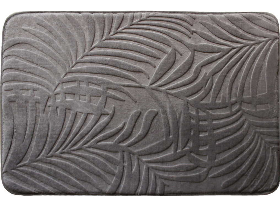 Pěnová koupelnová předložka EXOTIC NATURE 60x90 cm - šedá