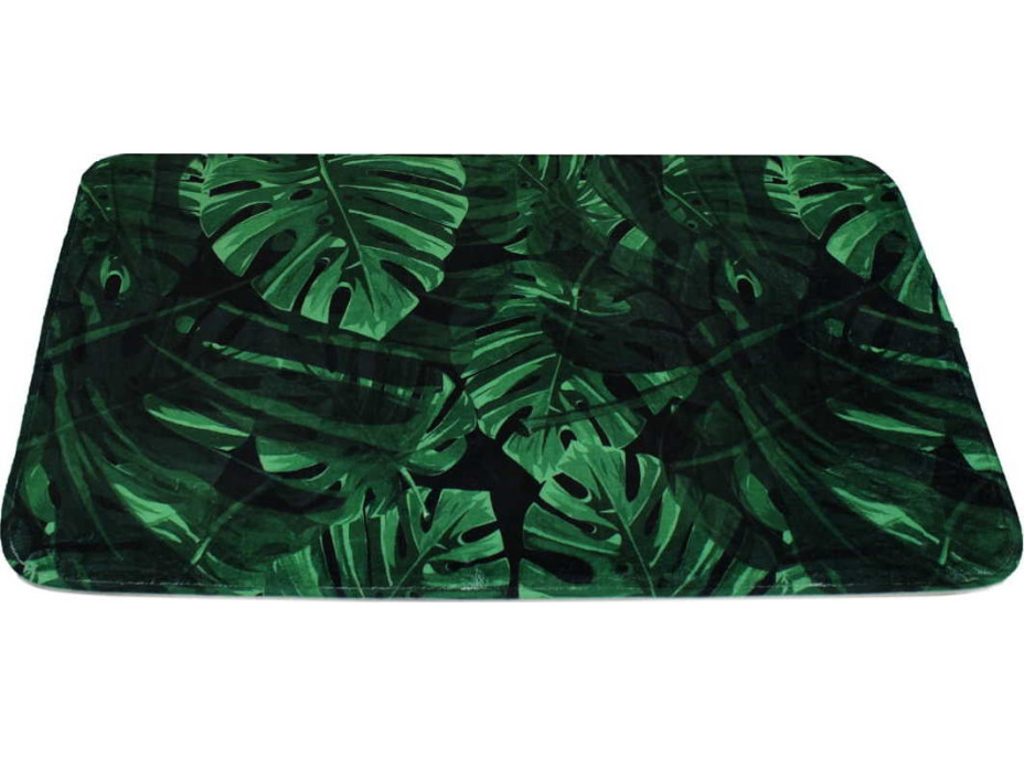 Pěnová koupelnová předložka GREEN JUNGLE 50x80 cm - zelená