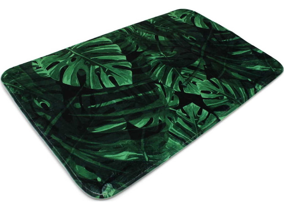 Pěnová koupelnová předložka GREEN JUNGLE 50x80 cm - zelená