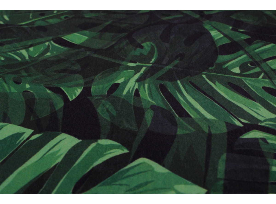 Pěnová koupelnová předložka GREEN JUNGLE 50x80 cm - zelená