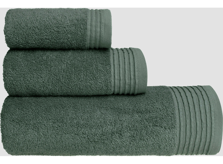 Bavlněný ručník MEL - 70x140 cm - 500g/m2 - zelený