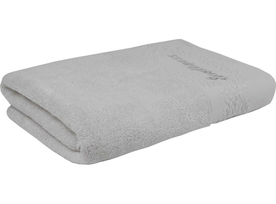 Bavlněný ručník GOODLINESS 34x74 cm - šedý