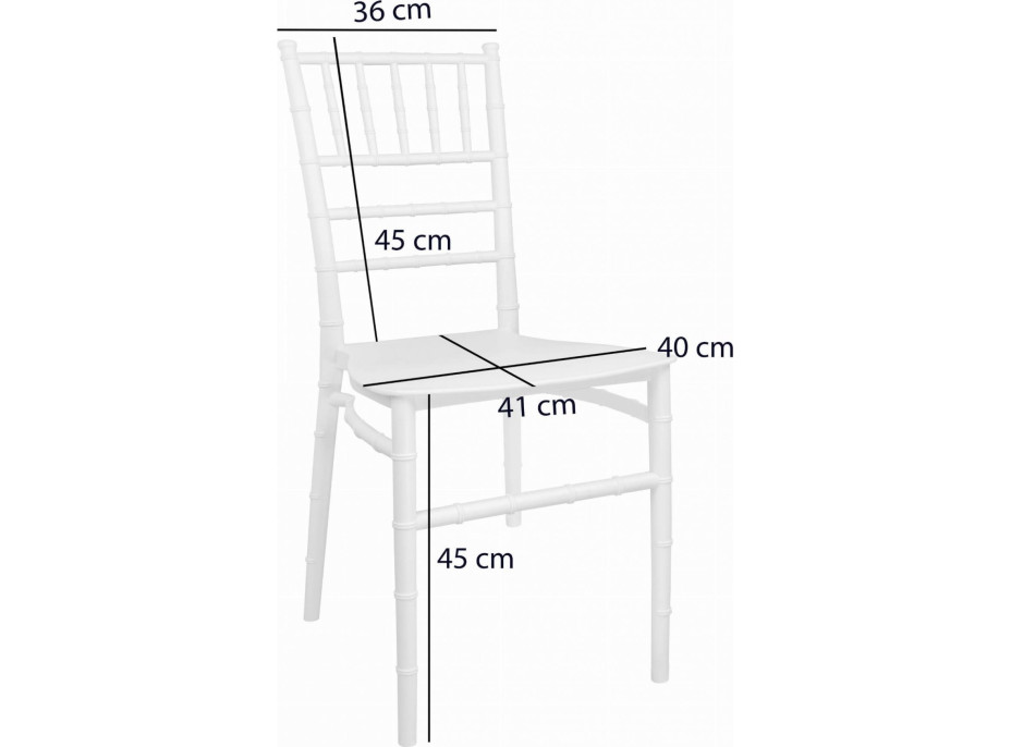 Jídelní židle LEO - bílá