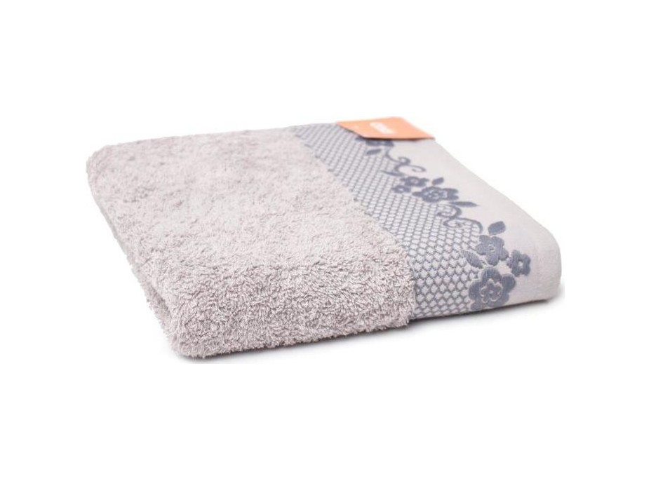 Bavlněný ručník GARDEN - 50x90 cm - 500g/m2 - šedý