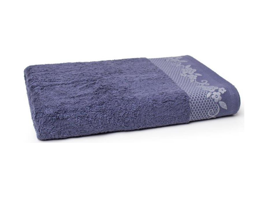 Bavlněný ručník GARDEN - 70x140 cm - 500g/m2 - modrý