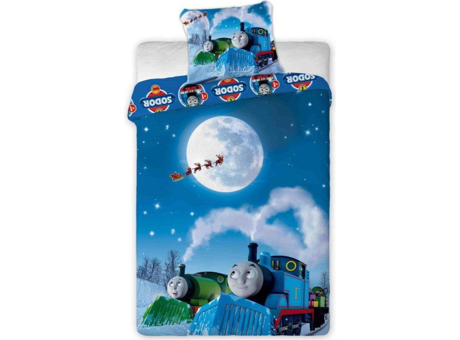 Dětské bavlněné povlečení MAŠINKA TOMÁŠ 020 - 160x200 cm