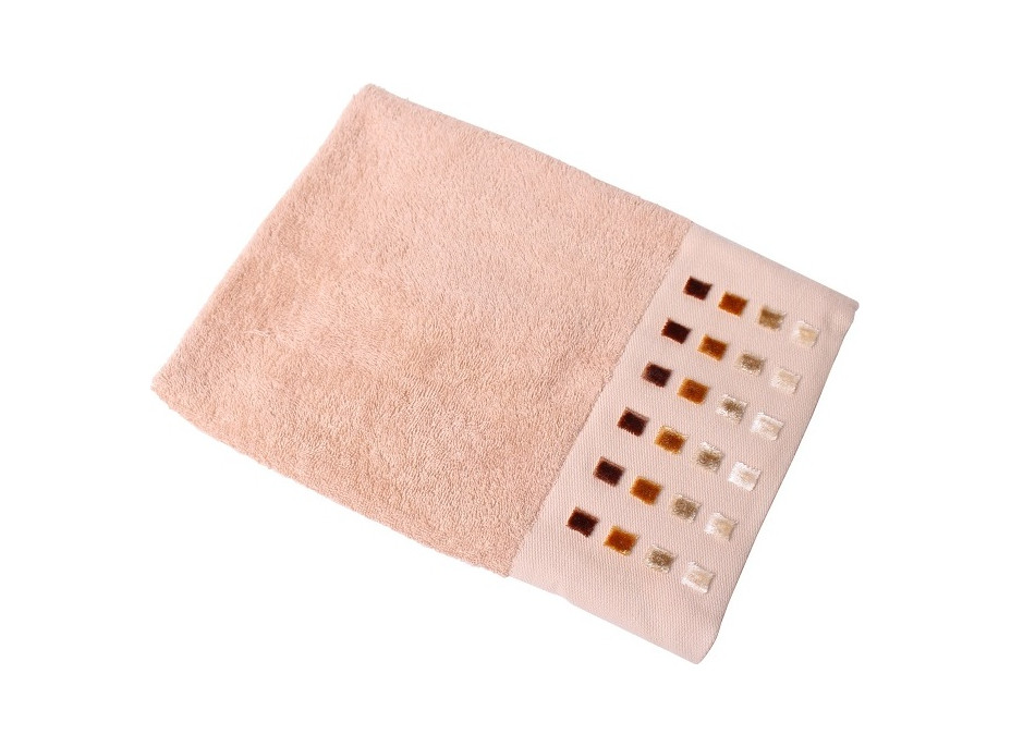 Bavlněný ručník CUBA - 50x90 cm - 500g/m2 - hnědý