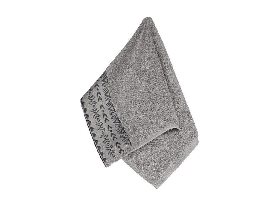 Bavlněný ručník DARIUS - 30x50 cm - 500g/m2 - šedý