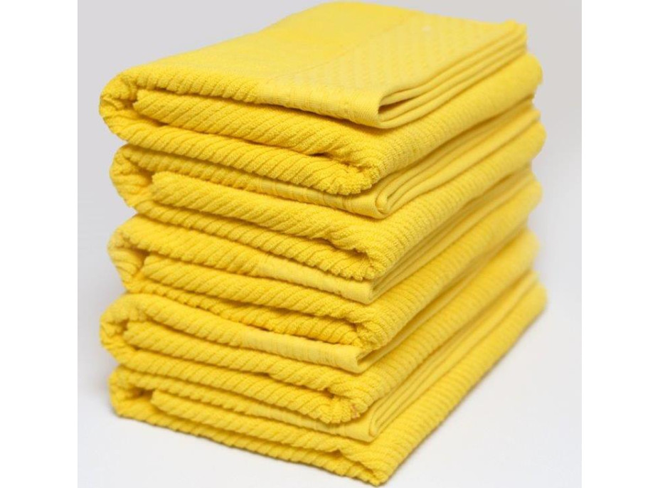Bavlněný ručník BARELLO - 50x90 cm - 500g/m2 - žlutý