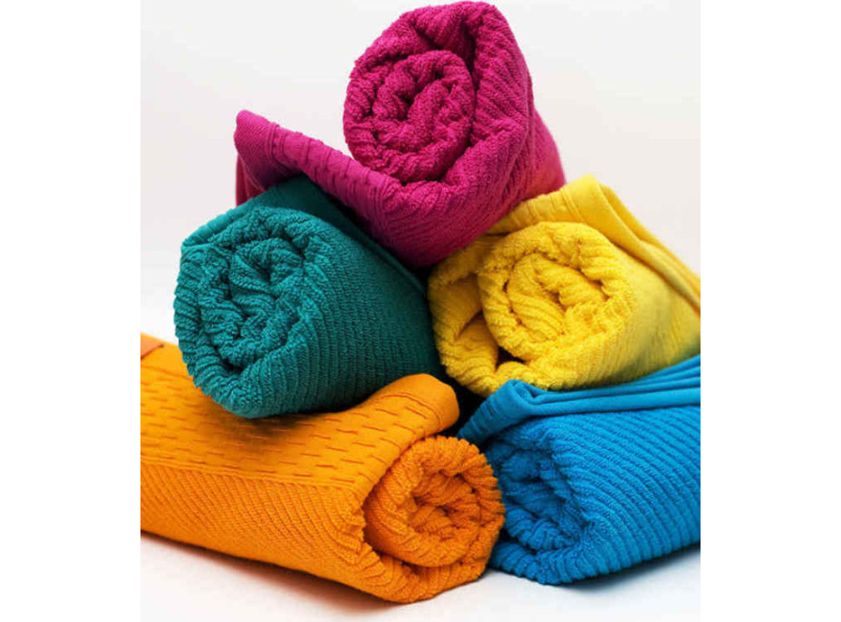 Bavlněný ručník BARELLO - 50x90 cm - 500g/m2 - oranžový