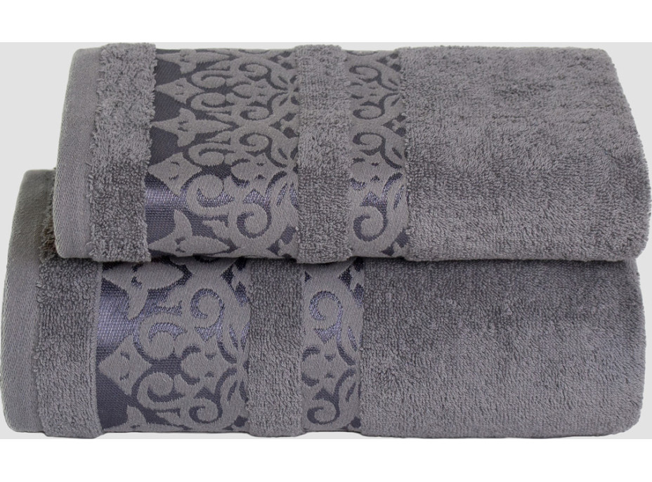Bavlněný ručník AUTUMN III - 70x140 cm - 500g/m2 - tmavě šedý