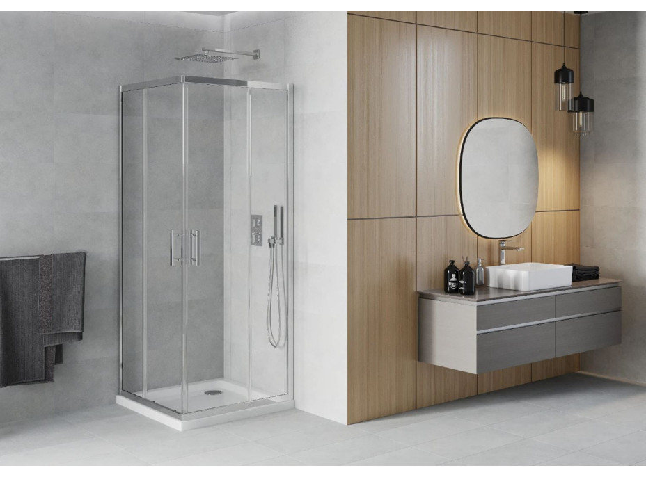 Sprchový kout MAXMAX MEXEN RIO transparent - 70x70 cm, 860-070-070-01-00