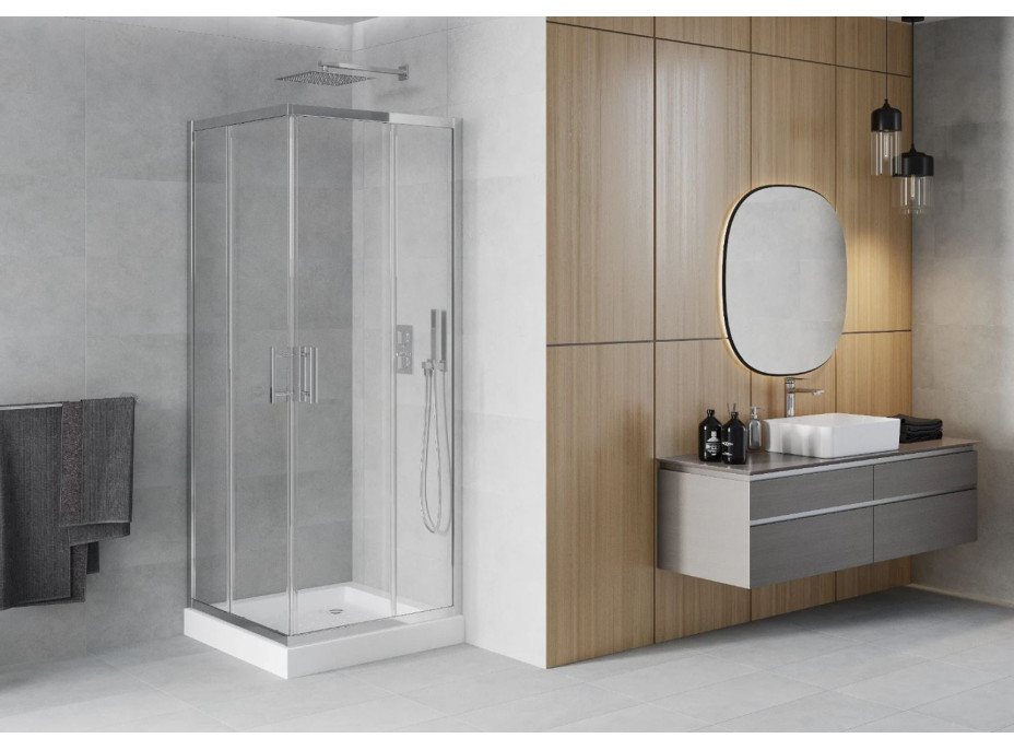 Sprchový kout MAXMAX MEXEN RIO transparent - 70x70 cm, 860-070-070-01-00