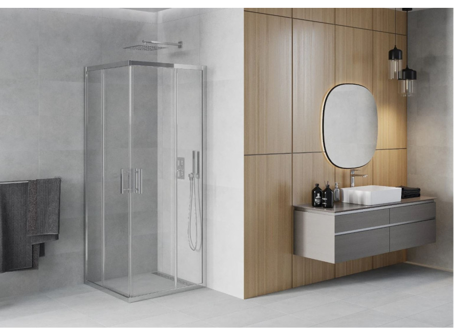 Sprchový kout MAXMAX MEXEN RIO transparent - 70x70 cm, 860-070-070-01-00