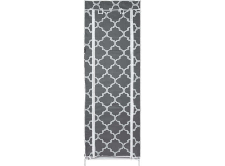 Textilní botník LEA - šedobílý
