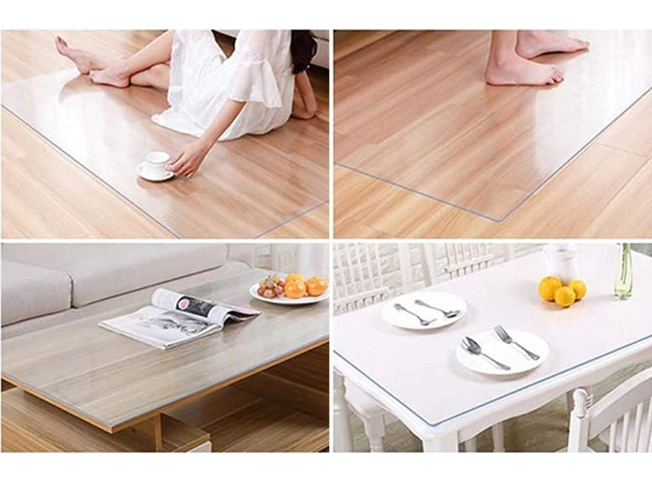 Ochranná podložka pod židli 120 x 90 x 0,7 cm - průhledná