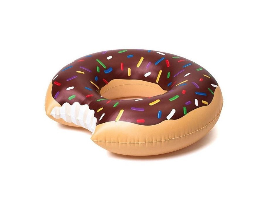 Nafukovací plavací kruh DONUT - hnědý