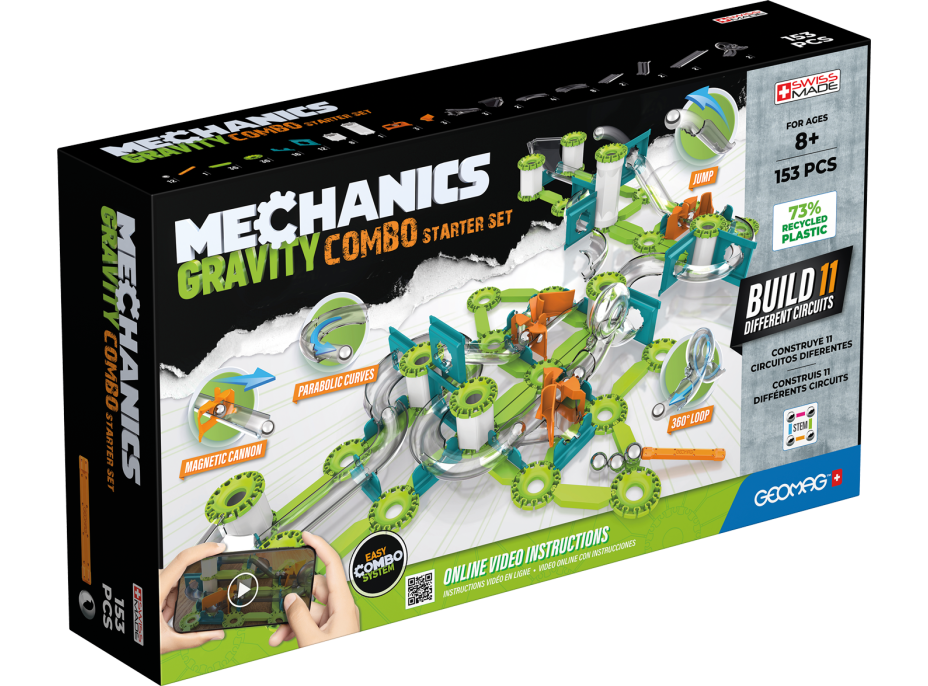 GEOMAG Mechanics Gravity Combo starter set 153 dílků