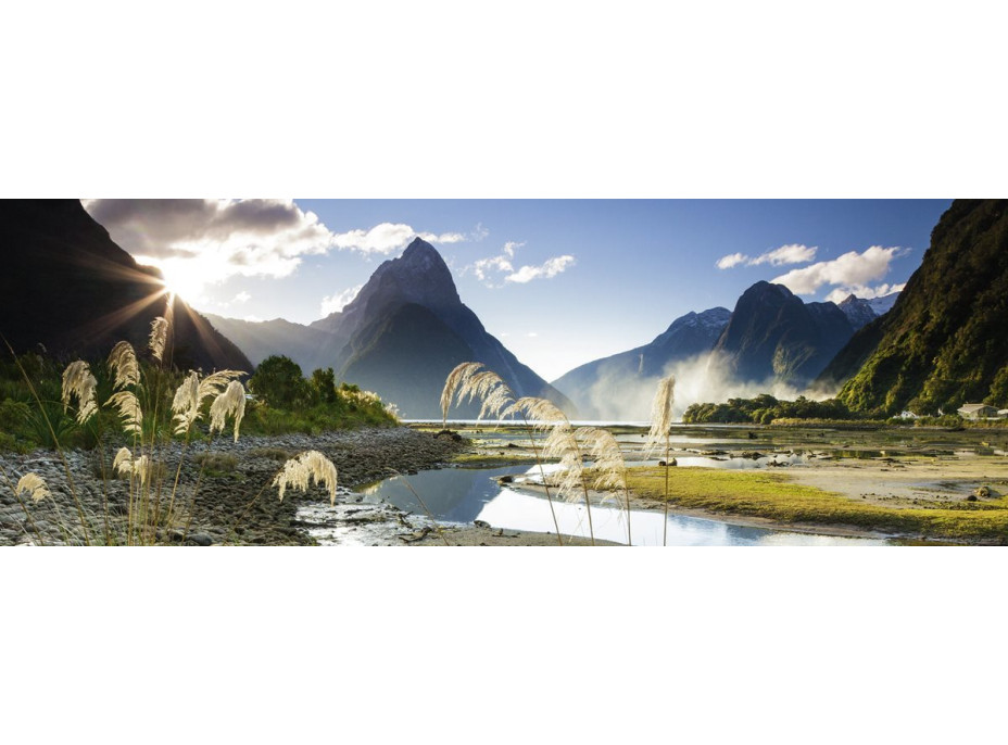HEYE Panoramatické puzzle Milford Sound, Nový Zéland 1000 dílků