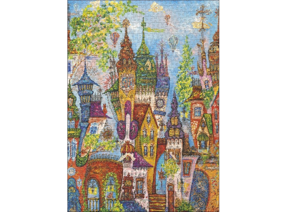 HEYE Puzzle Charming Village: Červené oblouky 1000 dílků