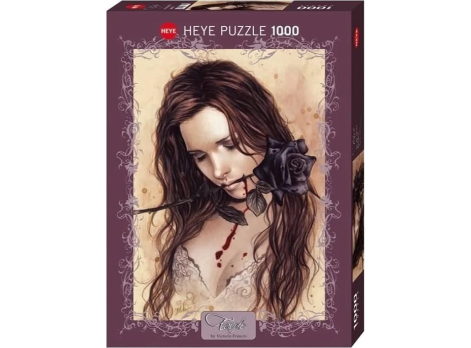 HEYE Puzzle Favole: Temná růže 1000 dílků