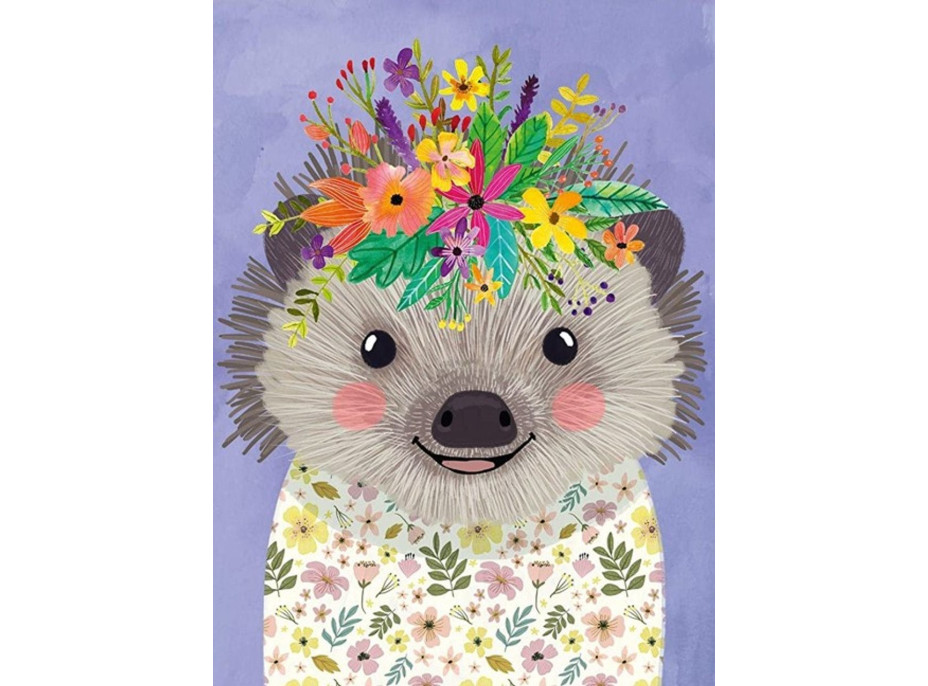 HEYE Puzzle Floral Friends: Veselý ježek 500 dílků