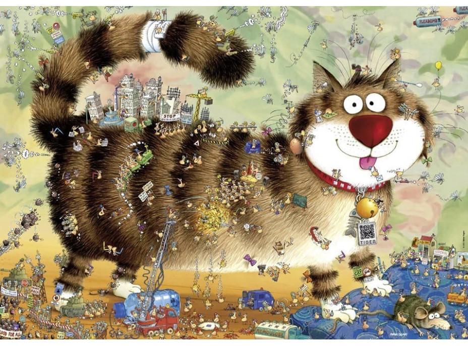 HEYE Puzzle Kočičí život 1000 dílků