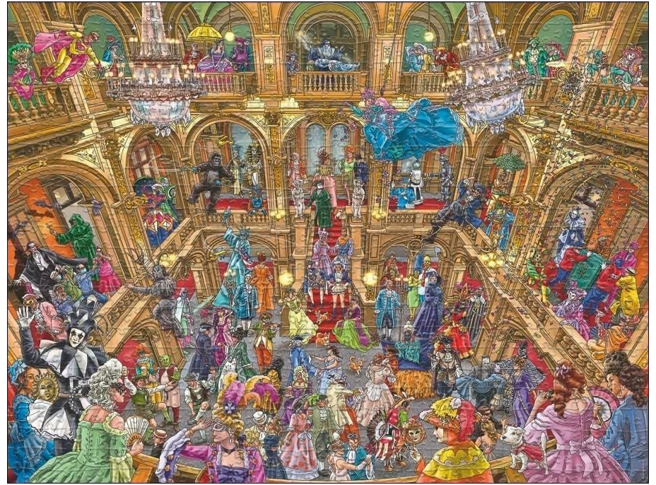 HEYE Puzzle Ples v maskách 1500 dílků