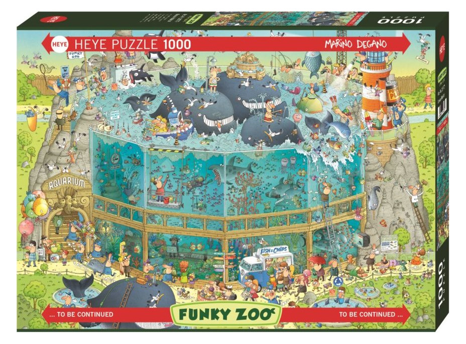 HEYE Puzzle Šílená ZOO: Expozice Oceán 1000 dílků