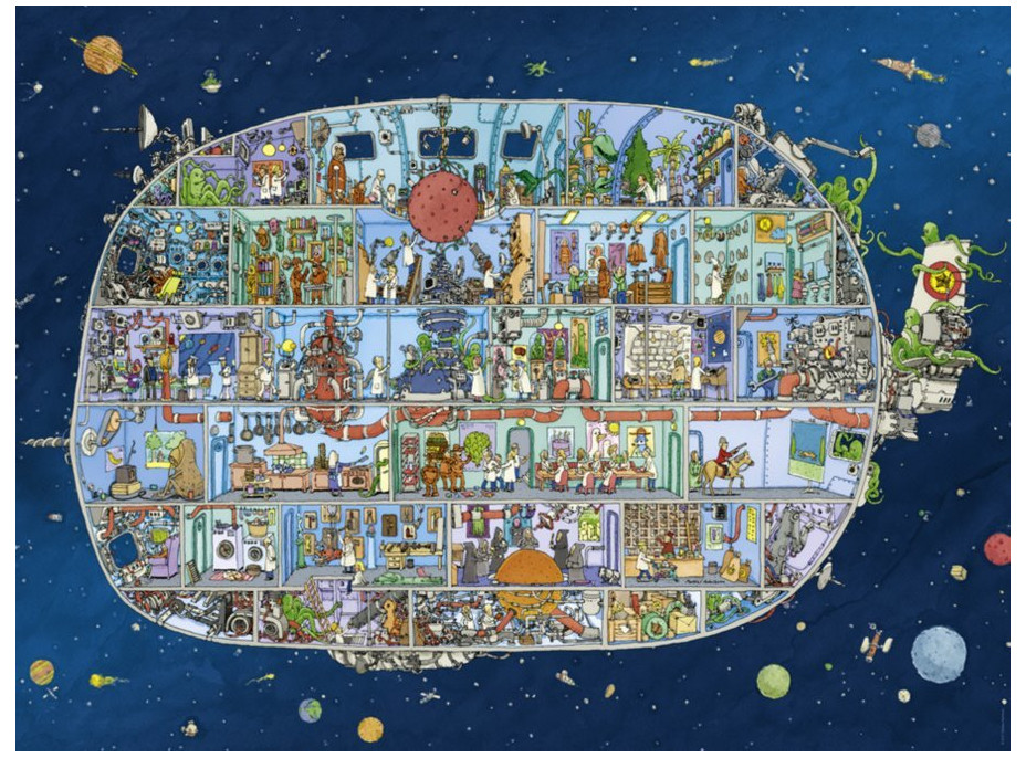 HEYE Puzzle Vesmírná loď 1500 dílků