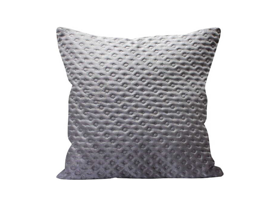Polštář LAURINE 45x45 cm - stříbrný