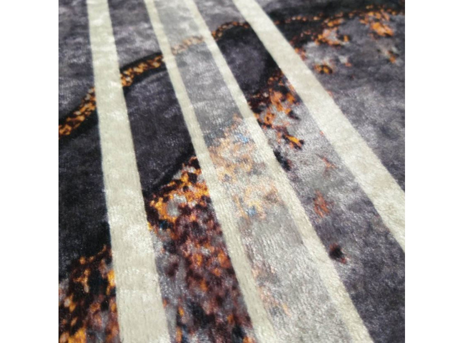 Kusový koberec HONOR Rock - tmavě šedý