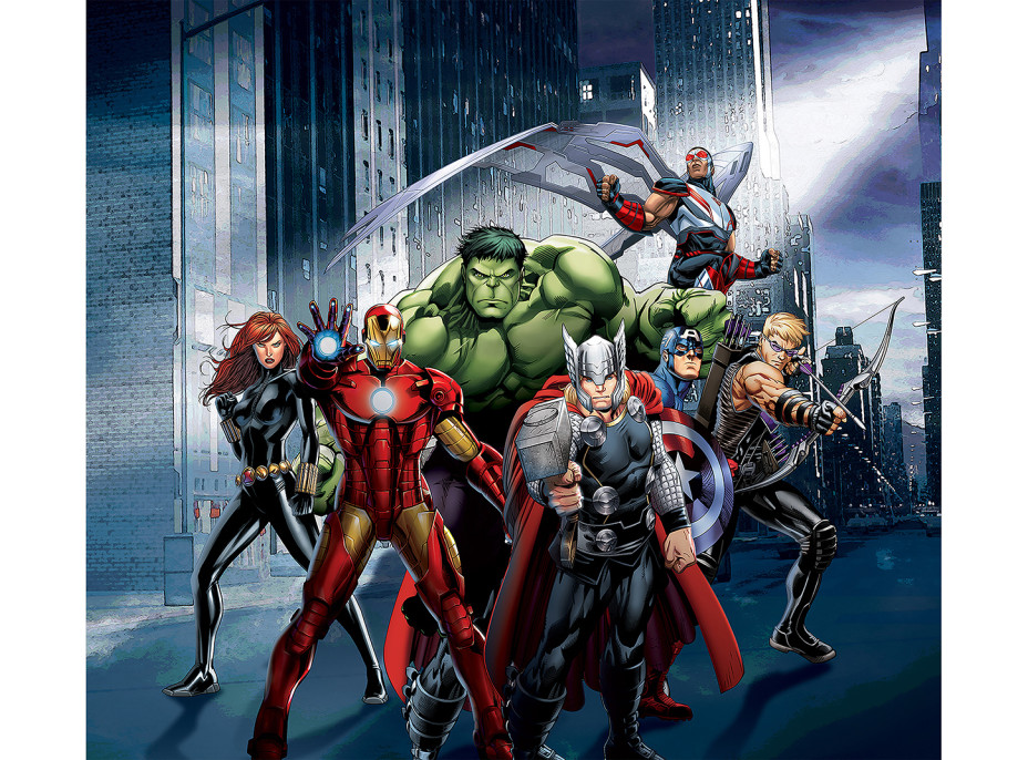Dětský závěs MARVEL - Avengers - 180x160 cm