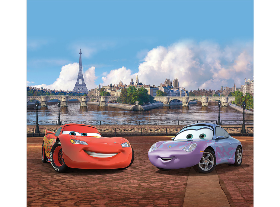 Dětský závěs DISNEY - CARS v Paříži - 180x160 cm