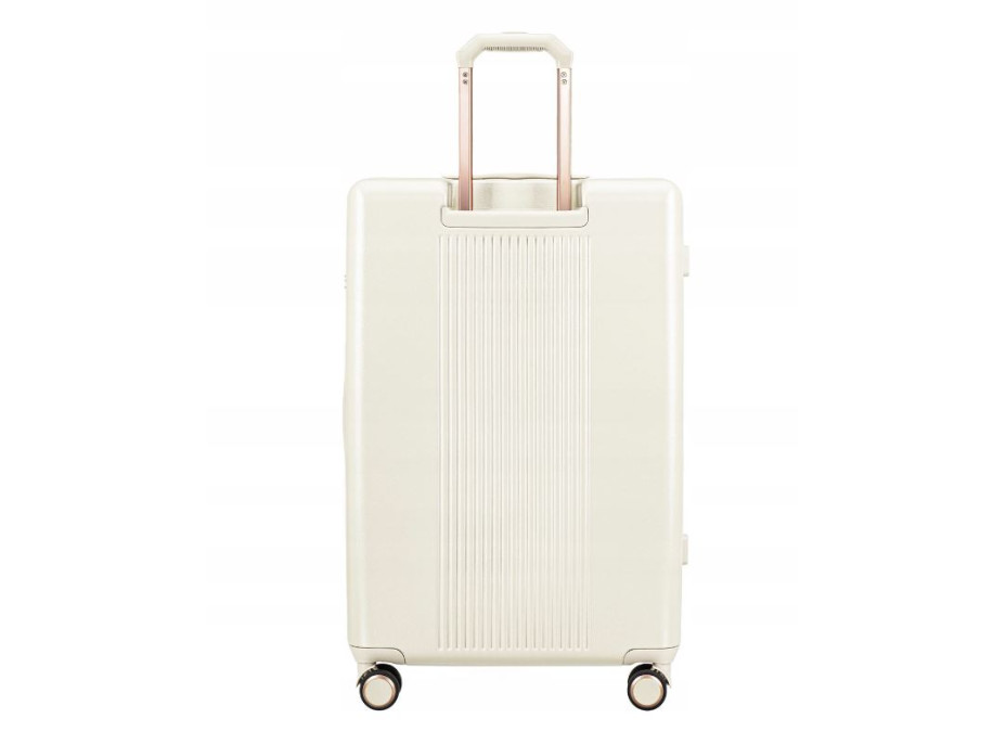 Moderní cestovní kufry MALIBU - bílé