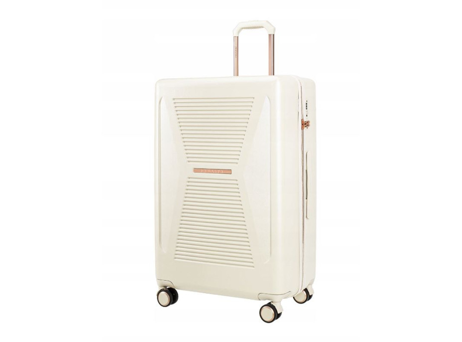 Moderní cestovní kufry MALIBU - bílé